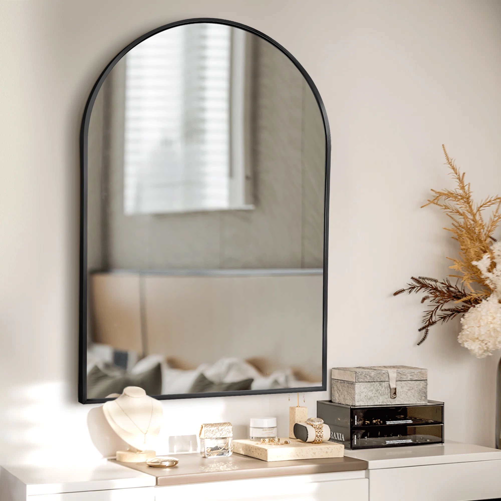 Zakria Aluminum Arch Wall Mirror | Wayfair North America