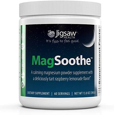 Jigsaw Health MagSoothe Calming Magnesium Powder Supplement Jar, 60 Servings | Amazon (US)