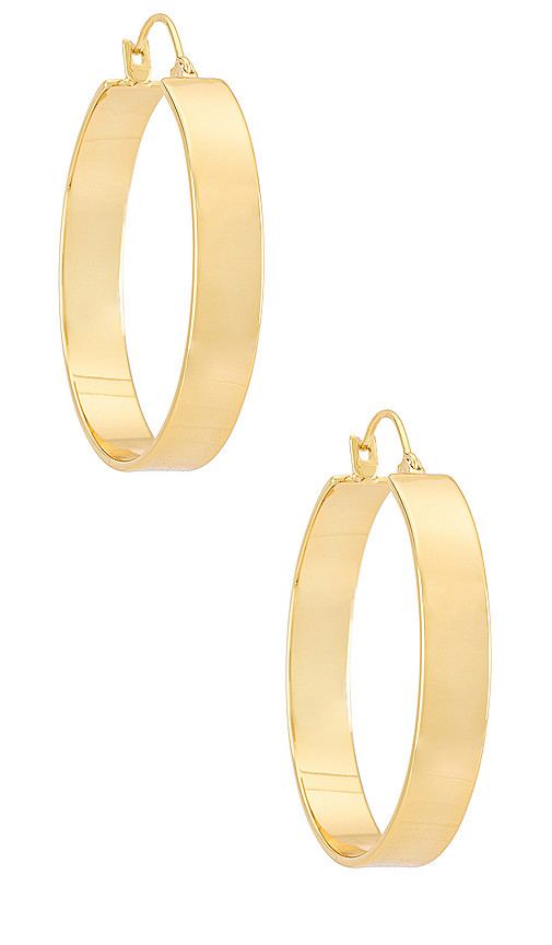 gorjana Jax Hoops in Metallic Gold. | Revolve Clothing (Global)