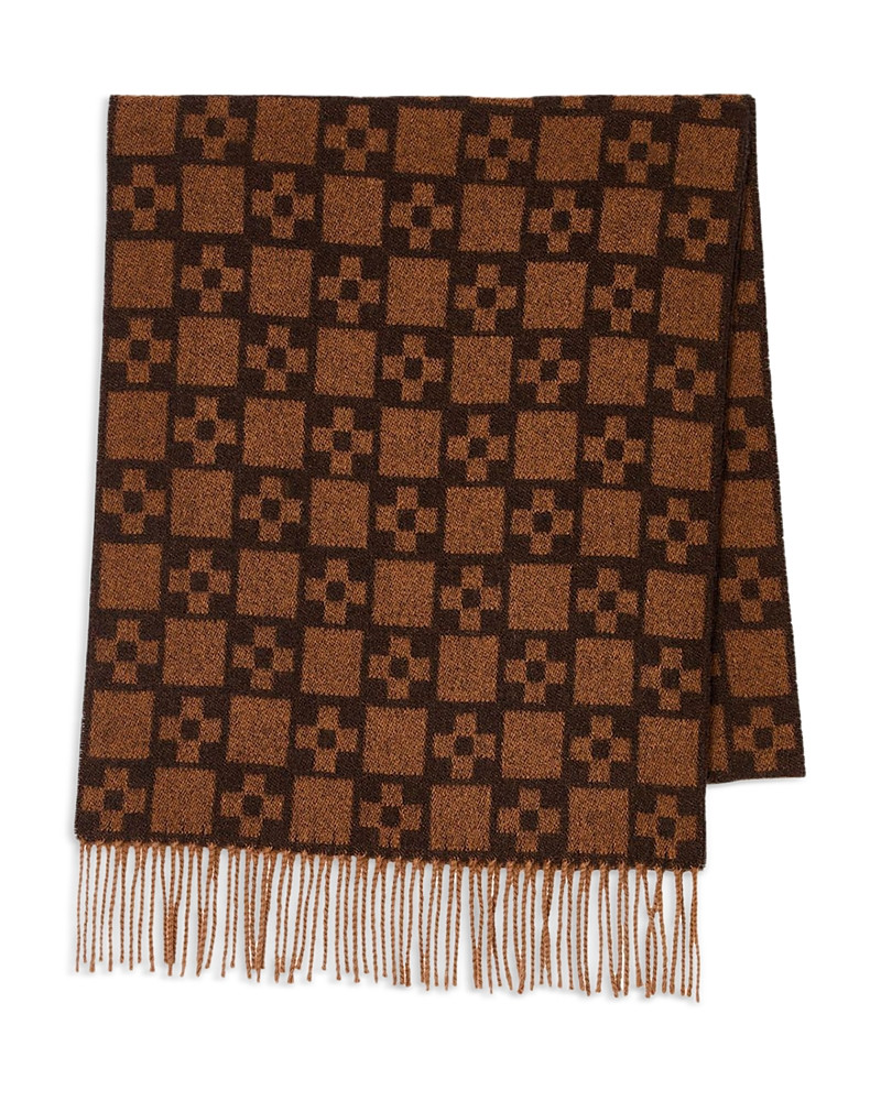 Sandro Geo Pattern Wool Scarf | Bloomingdale's (US)