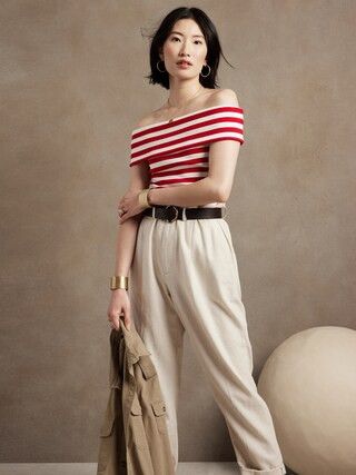 Off-Shoulder Top | Banana Republic Factory
