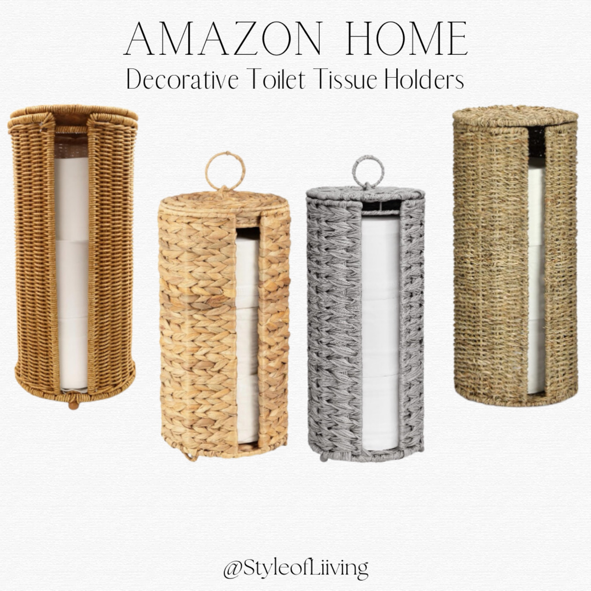 Decorative toilet tissue holders #amazonhome #founditonamazon

#LTKfindsunder50 #LTKhome #LTKsalealert