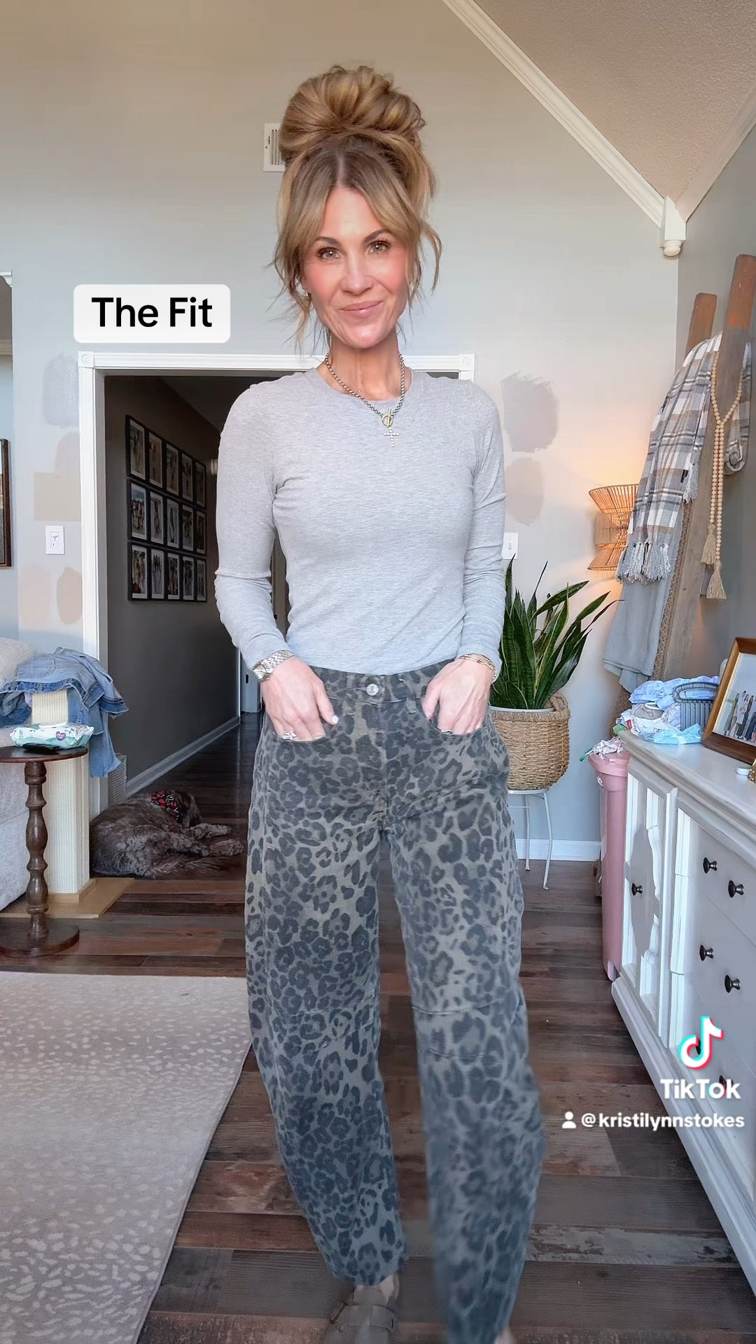 Bringing My Pins to Life|Part 56.. I love a good barrel Jean, and leopard print ones are just icing on the cake! 

#LTKover40 #LTKstyletip #LTKbeauty