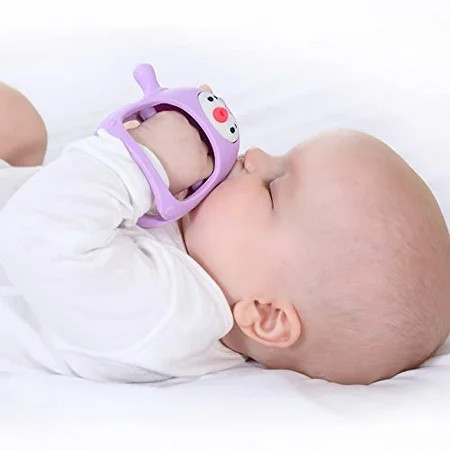 Smily Mia Penguin Buddy Never Drop Silicone Baby Teething Toy for 0-6month Infants Baby Chew Toys fo | Walmart (US)