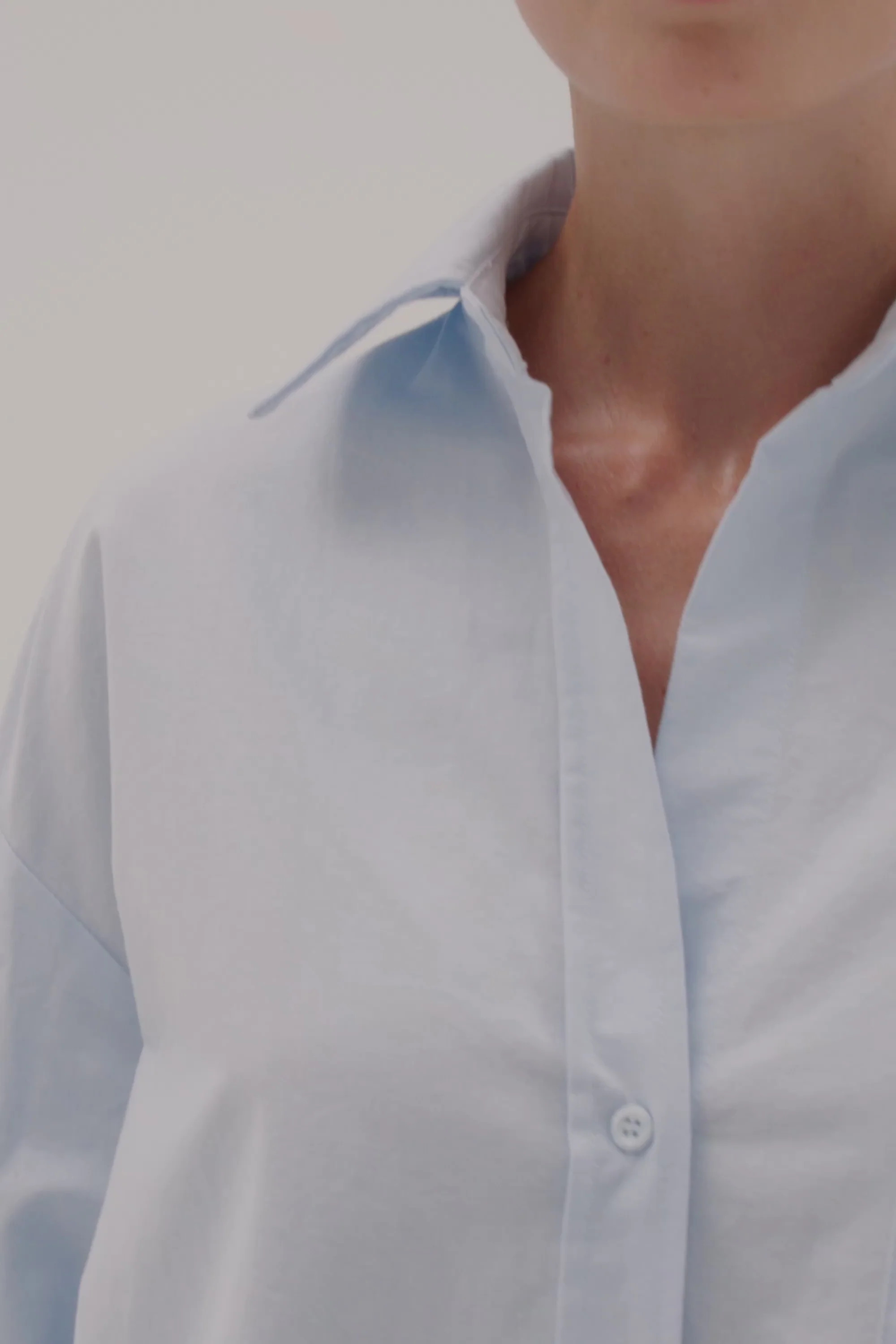RHEA 2.0 ICE BLUE COTTON SHIRT | DISSH