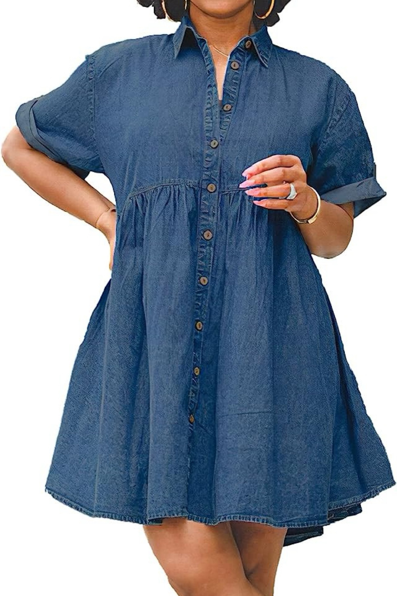 Womens Denim Babydoll Dresses Button Down Tiered Jean Dress


#LTKFindsUnder50 #LTKOver40 #LTKPlusSize