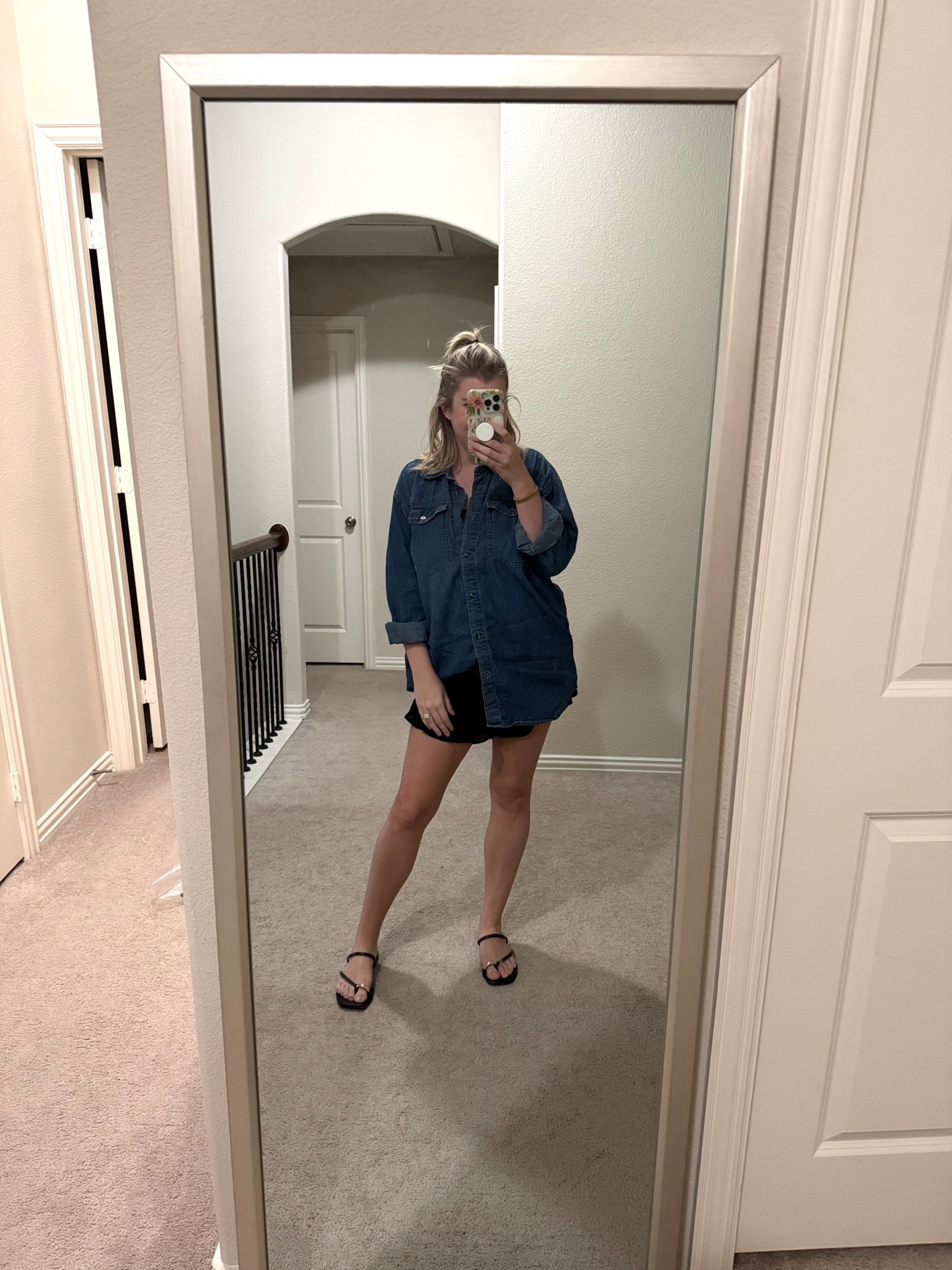 Love these new ruffle shorts!!
Sizing:
Medium shorts
Medium denim shirt
8.5 sandals

denim shirt outfit. summer shorts. ruffle shorts. casual outfit. lunch outfit. mom outfit. spring outfit. @abercrombie 

#LTKmomlife #LTKootd