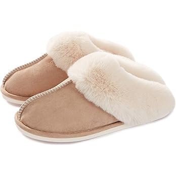Donpapa Womens Slipper with Memory Foam Fluffy Soft Warm Slip On House Slippers Anti-Skid Cozy Pl... | Amazon (US)