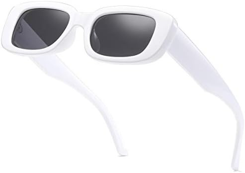 Vintage Rectangle Sunglasses for Women Men 90s Fashion Narrow Square Frame Eyewear UV400 Protecti... | Amazon (US)