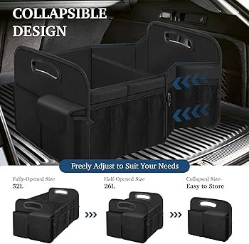 Femuar Car Trunk Organizer with Large Capacity Waterproof Car Accessories for Women & Men, Collap... | Amazon (US)
