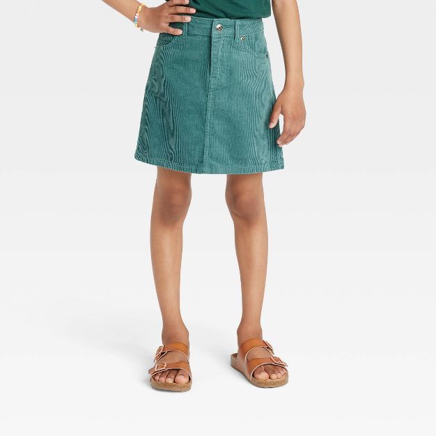 Girls' Corduroy Skirt - Cat & Jack™ Green | Target