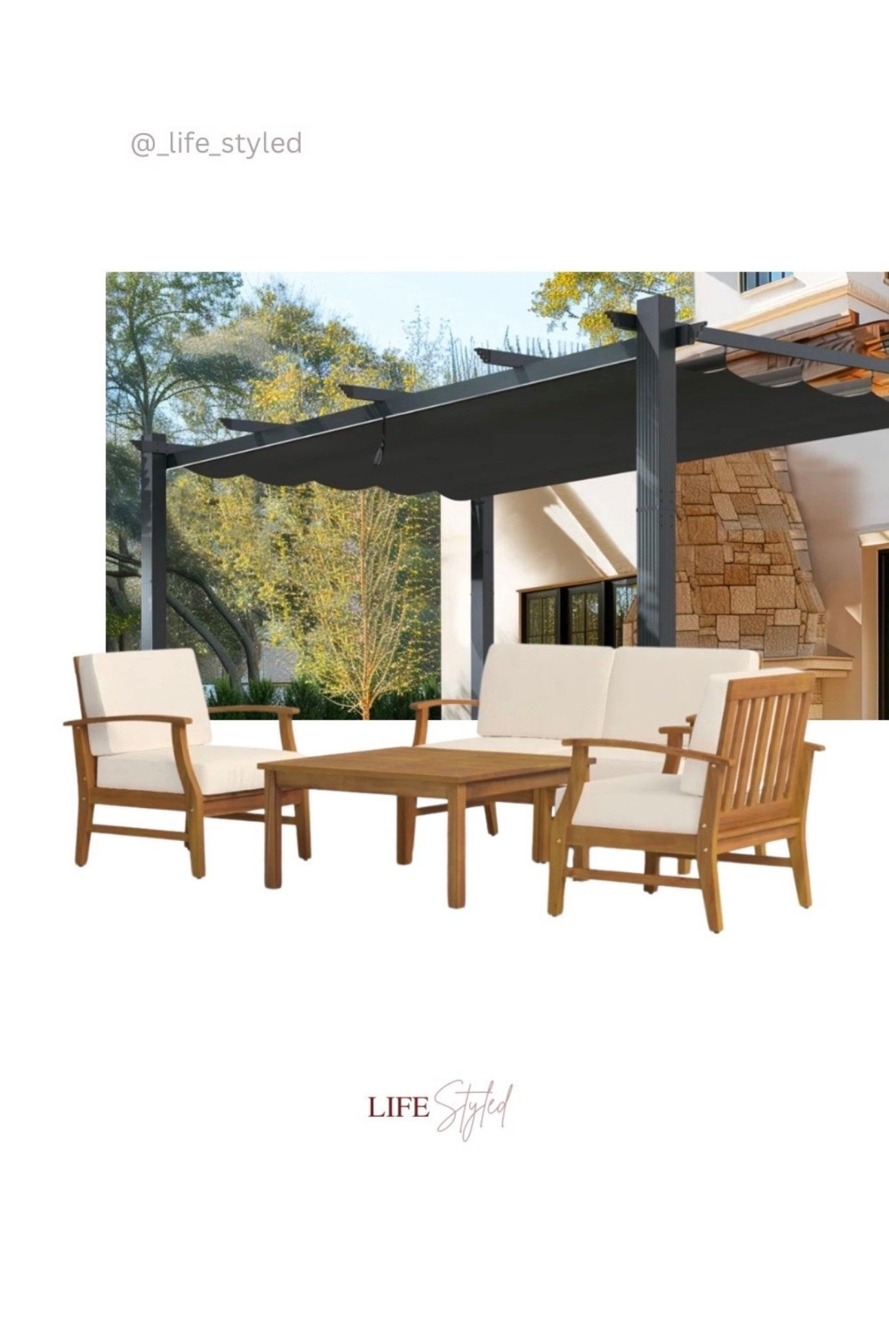 ON SALE! 💥 Save $90 on this outdoor furniture set + $55+ on the pergola. The perfect way to welcome Spring! 💕

#LTKHome #LTKSaleAlert

#LTKSeasonal