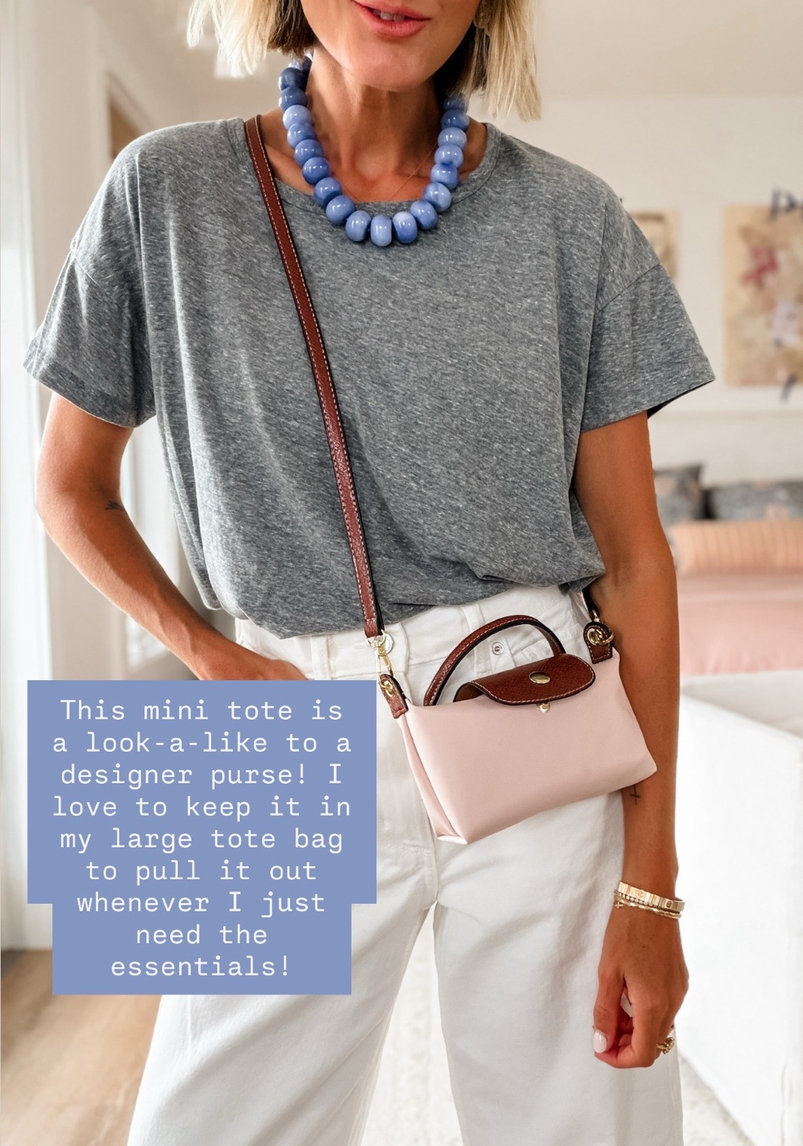 This bag has become a staple for me! Fits all of the essentials & comes in several colors! You will not believe the price point!

Loverly Grey, Amazon find, mini crossbody bag
