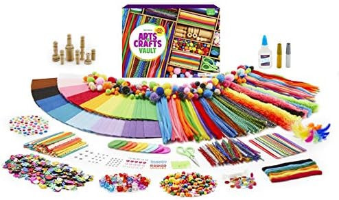 Arts and Crafts Vault - 1000+ Piece Craft Kit Library in a Box for Kids Ages 4 5 6 7 8 9 10 11 & ... | Amazon (US)