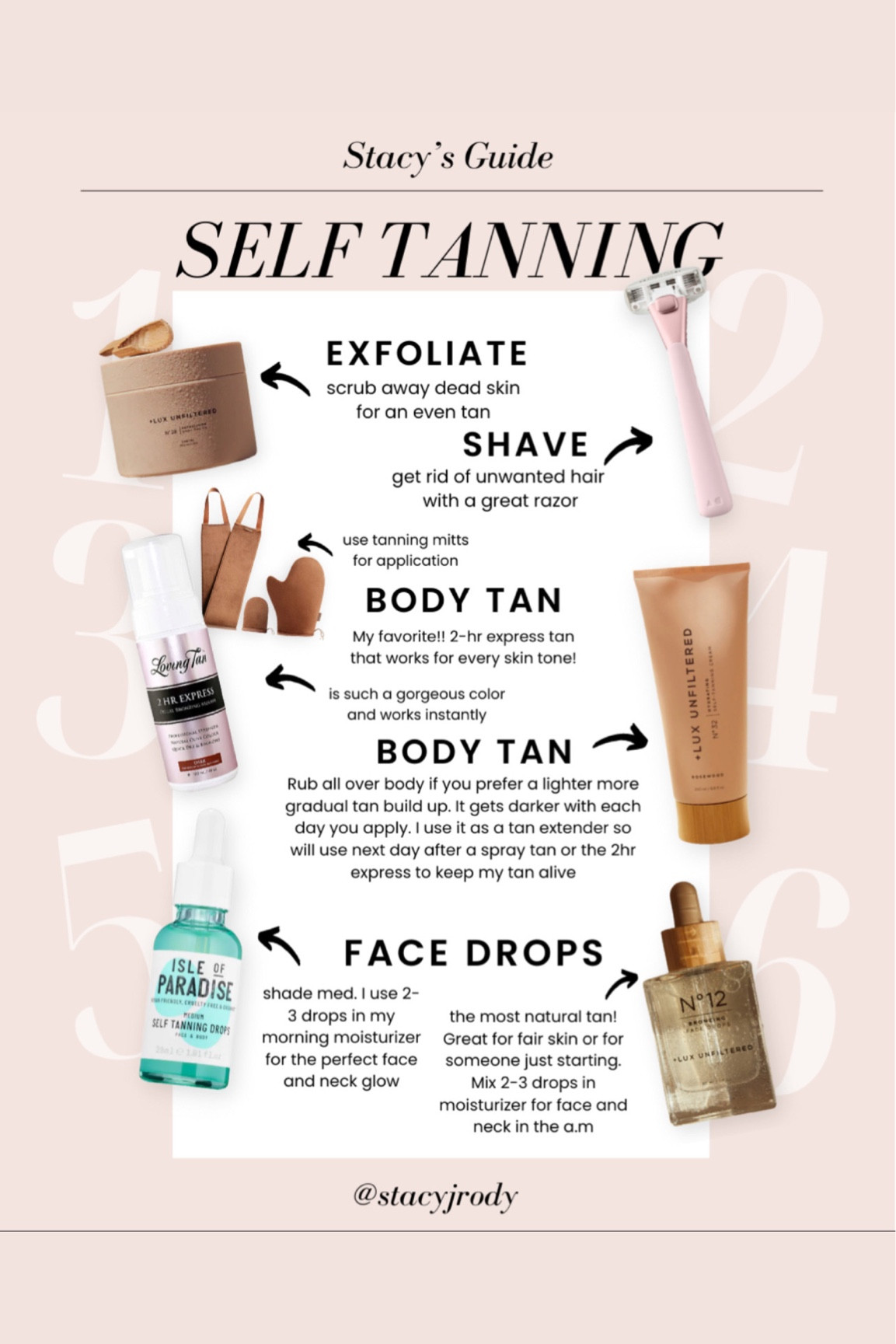 Self tanning tips 

#LTKtravel #LTKswim #LTKSeasonal