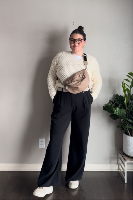 Anyone else feeling like a new buzz word on Instagram is elevated casual? But it totally makes sense because that’s a vibe we’re going for every day, we don’t really look sloppy but we still wanna be realistic and comfortable right?  

Feel free to copy these three elevated casual midsize outfits on days you have no idea what to wear. I love a pleated trouser moment, these are from Abercrombie but I have a pair from Amazon that are almost the exact same that come in petite and long lengths as well. 

OUTFIT 1 I know Blazers have had a moment but don’t forget about denim jackets, this one is from Amazon and I paired it with my Adidas gazelle’s for a pop of red.  OUTFIT 2 I don’t know what it is about pairing a white shirt underneath a sweater but I am loving the little pop it adds. If you run warm,  pair with a lighter sweater OUTFIT 3 I got this crocheted knit sweater from target to be worn as a swim swimsuit cover-up this spring but it looks so cute over this white top, I paired it with my platform Nike shoes and this is the perfect mom on the go outfit for spring. 

If you’re looking for ~30 midsize outfit and Mom outfit inspiration you’re in good company, I hope you’ll stick around🫶🏼

If you wanna grab any of these items you can Visit me @hiericasuckow on the LTK app or comment “details” and I’ll send it directly. 🫶🏼 #ElevatedCasual #MidsizeStyle #Size12Style #MomStyle #Size14Style #SpringOutfit midsize spring outfits 2024, midsize outfits 2024, midsize trouser outfits, midsize Mom outfits elevated casual outfits 

#LTKmidsize #LTKfindsunder50 #LTKstyletip