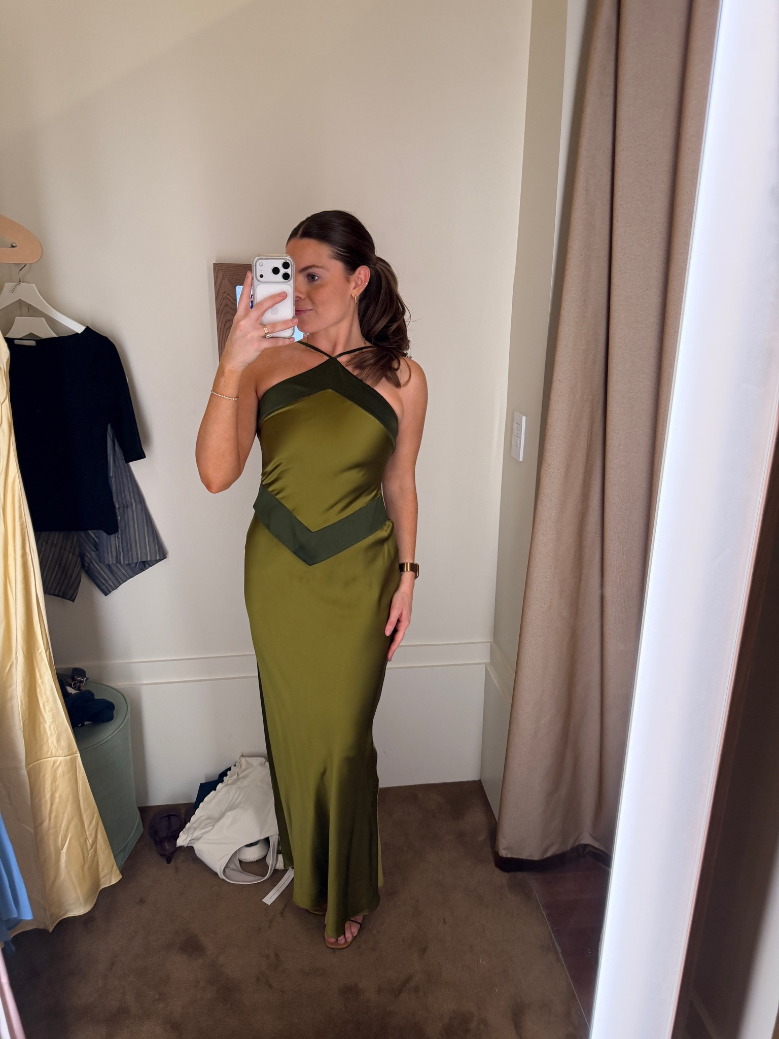 Unique two tone green Black tie wedding guest dress

#LTKWedding #LTKootd #LTKPetite