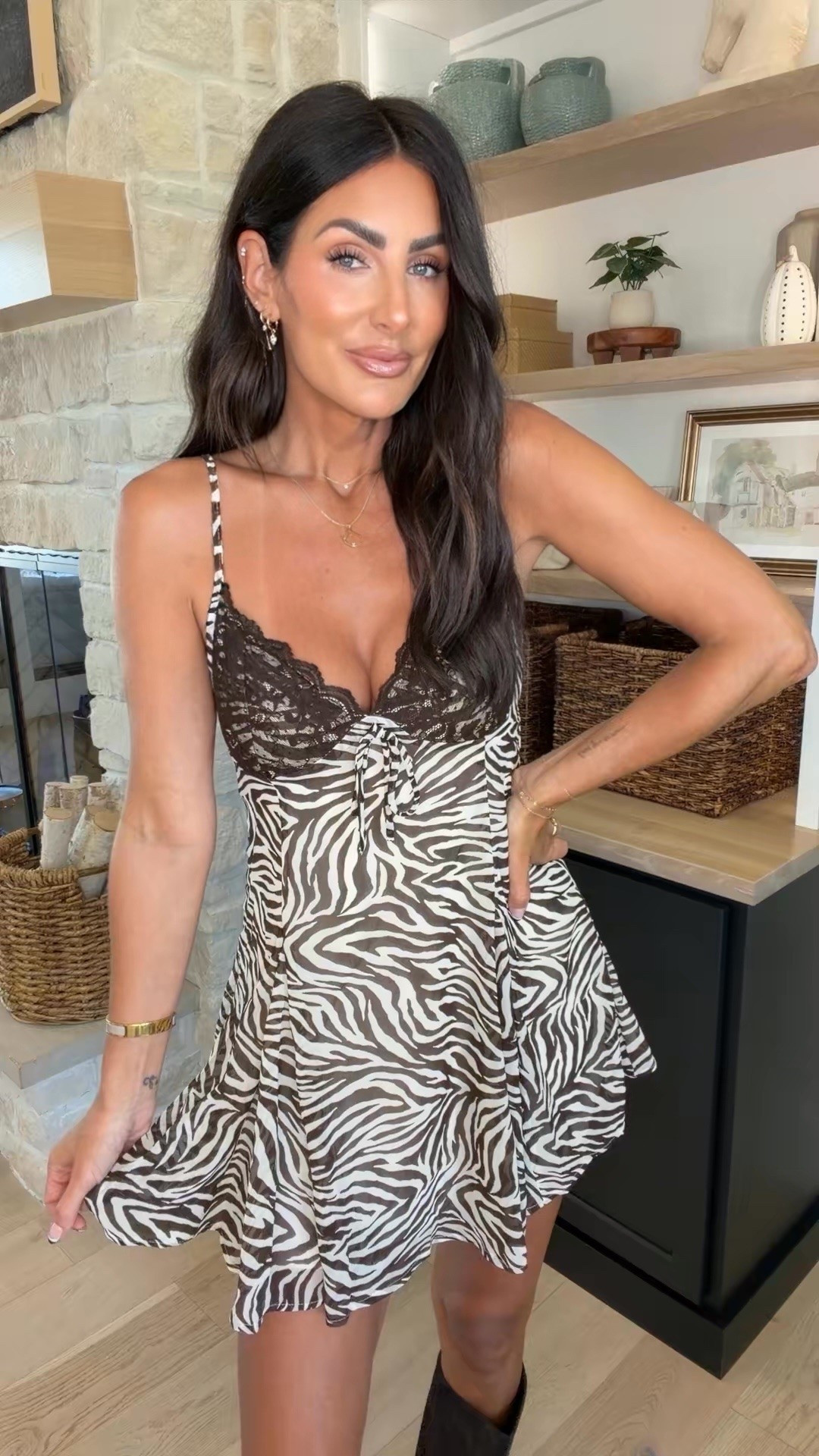 Zebra print dress size small

#LTKootd