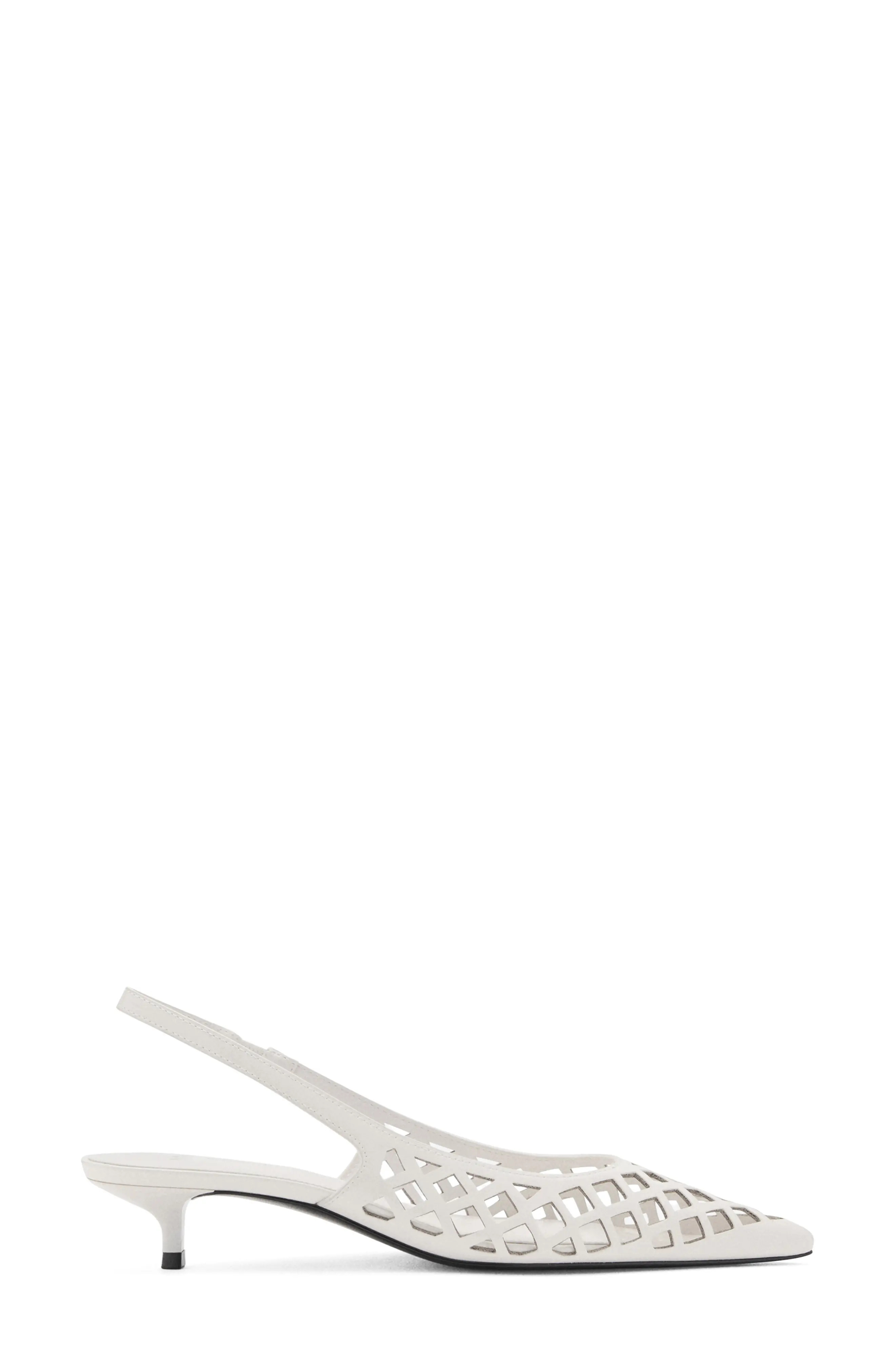 MANGO Laser Cut Pointed Toe Slingback Pump (Women) | Nordstrom | Nordstrom