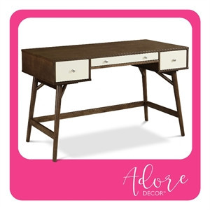 Adore Decor Sutton Wood Writing Desk Brown | Homesquare