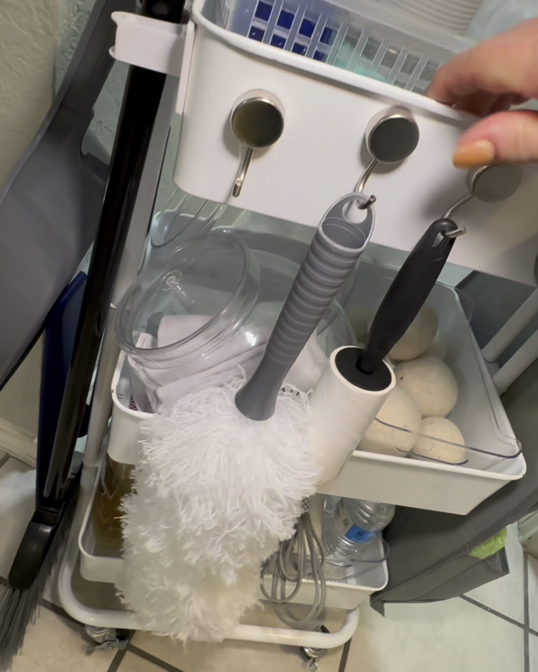 My tricked-out cleaning cart makes household chores more fun! @shannonskiptomylife @michaelsstores 

#LTKFamily #LTKHome #LTKWatchNow