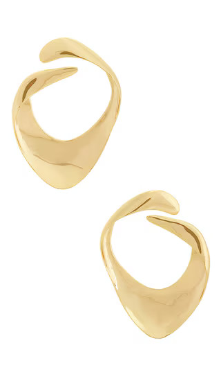 Lola Earring in Shiny Brass | Revolve Clothing (Global)