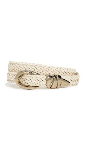 Madewell Women's Woven Triple Metal Keeper Belt, Vintage Ivory, Off White, XL - XXL | Amazon (US)