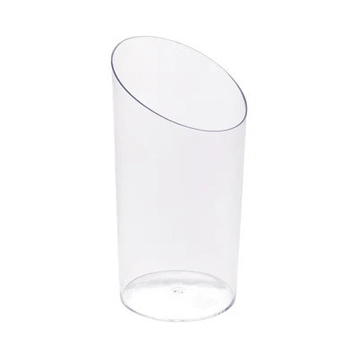 Restaurantware-5 Ounce Mini Dessert Cups, 100 Disposable Parfait Cups - Round, Slanted, Clear Plastic Shooter Cups, Serve Appetizers, Snacks, or Sampl | Wayfair North America