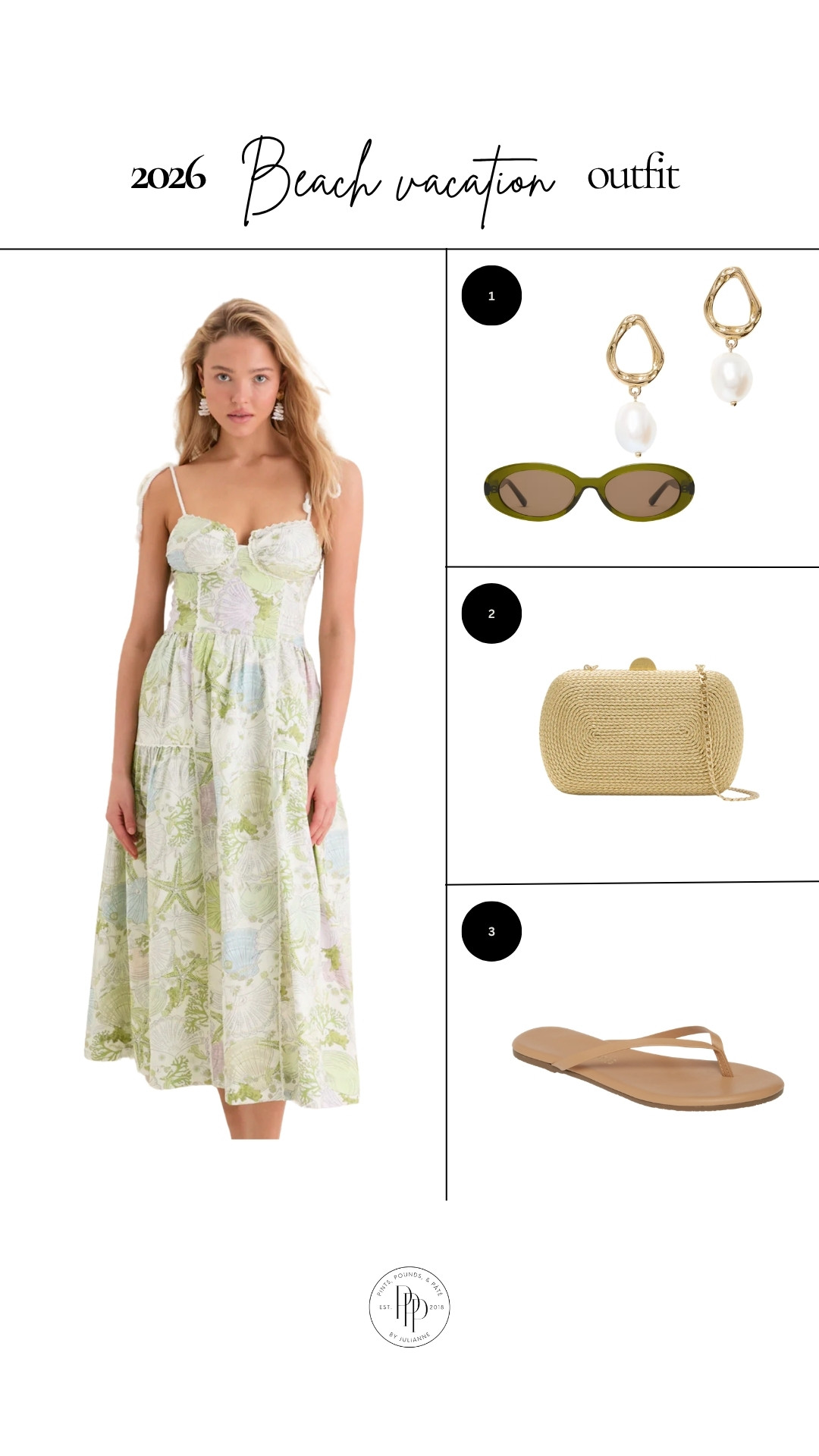 This dress with the raffia bag + sandals is such a pretty vacation combo! 🌴 

 #LTKootd #LTKSeasonal #LTKSaleAlert