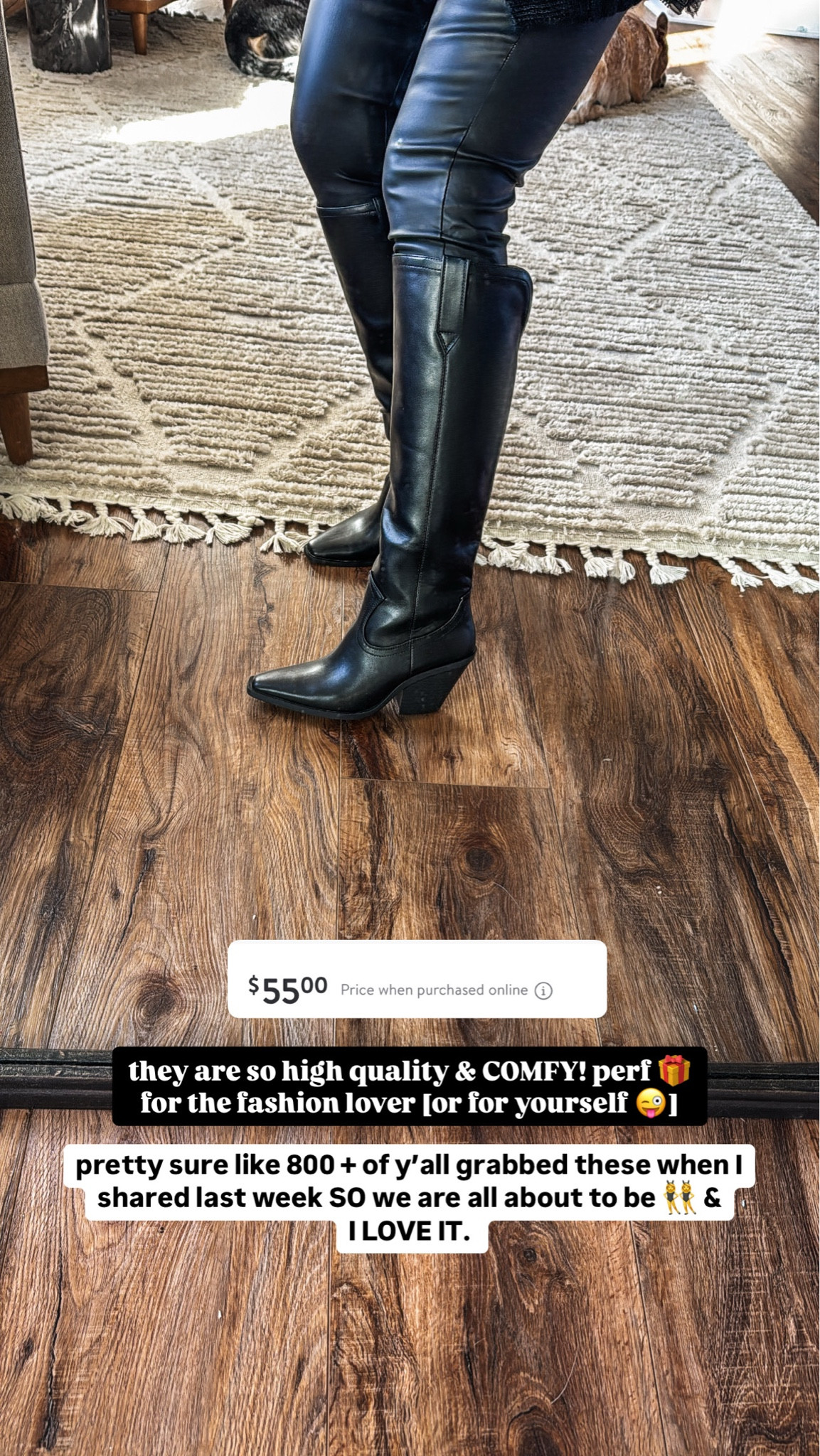 #walmartpartner COMFY + chic Walmart boots fit true to size! @walmart @walmartfashion #walmart #walmartfashion #walmartgifts

#LTKGiftGuide #LTKFindsUnder100 #LTKHoliday
