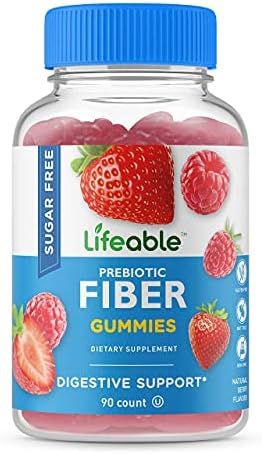 VitaWorks Sugar Free Prebiotics Fiber for Adults - 4g - Great Tasting Natural Flavored Gummy Supplem | Amazon (US)