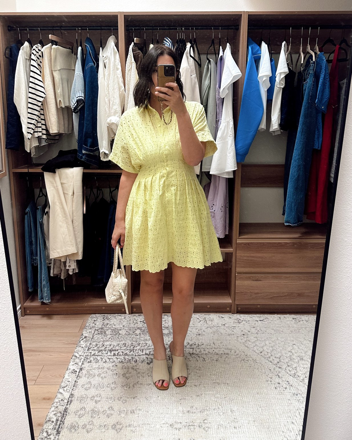 I love this Tobie eyelet dress! Wore it out the other day and it was so comfortable and easy to wear. I am in the large for the bust but otherwise it's a true to size fit! Super great length for us tall girls too! 

 