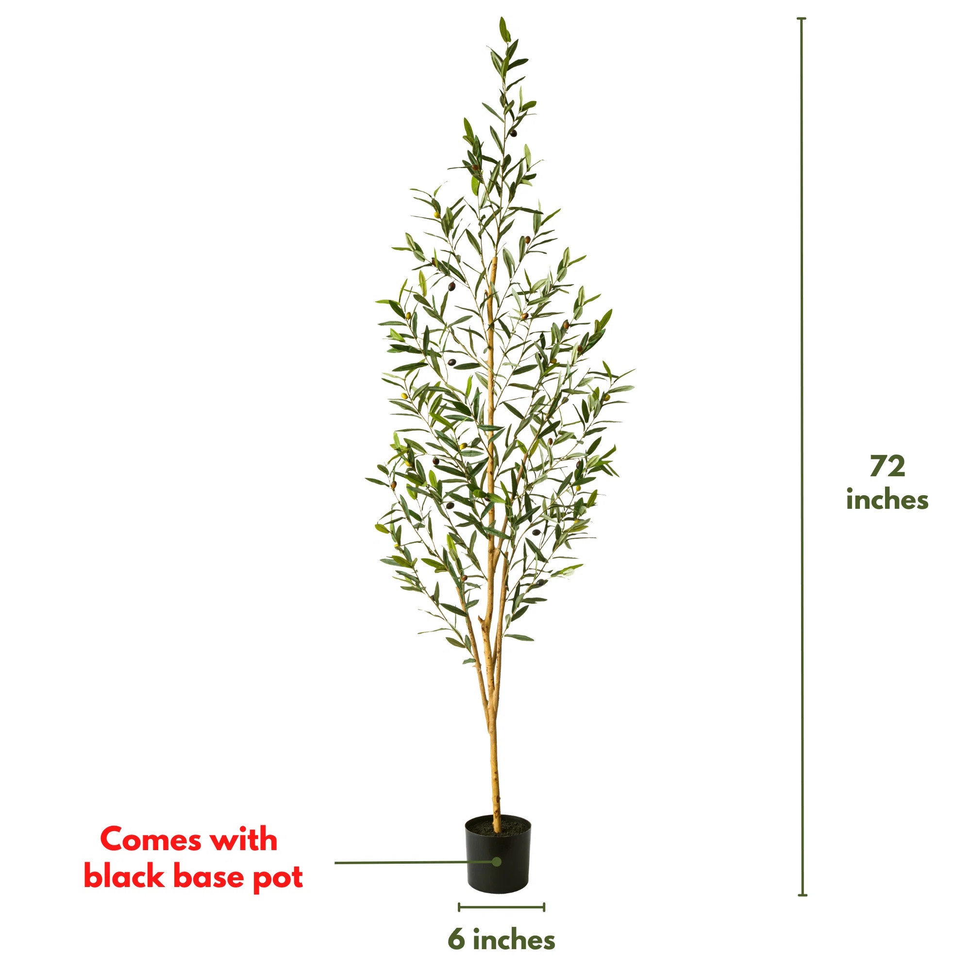 Faux Olive Tree in Pot | Wayfair North America