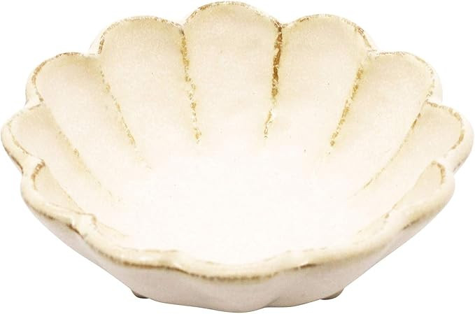 Mino Ware 555-0004 Kaneko Komohei Linka Bowl, Plate, Small Bowl, White, Kneeling Flower Diameter,... | Amazon (US)