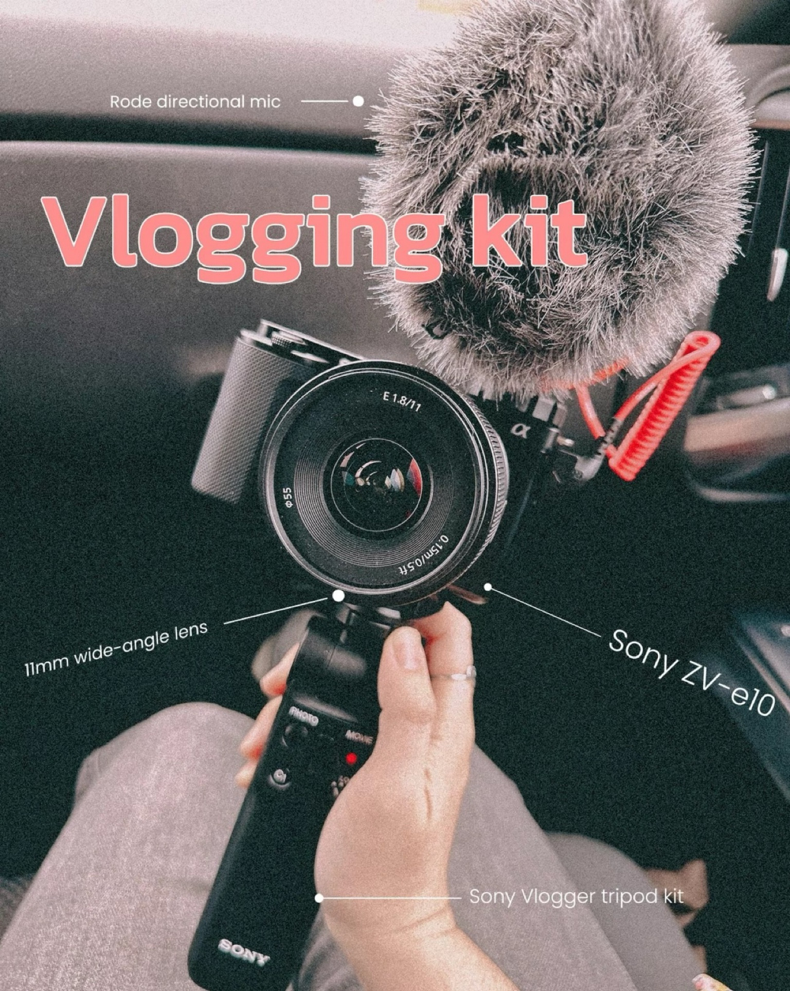Vlogging Kit — perfect for YouTube 

Sony ZV-e10 video camera, Sony E 11mm wide angle lens, Rode directional mic

#LTKU #LTKVideo #LTKTravel