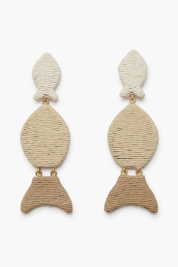 Raffia Gilly Earrings | Tuckernuck (US)