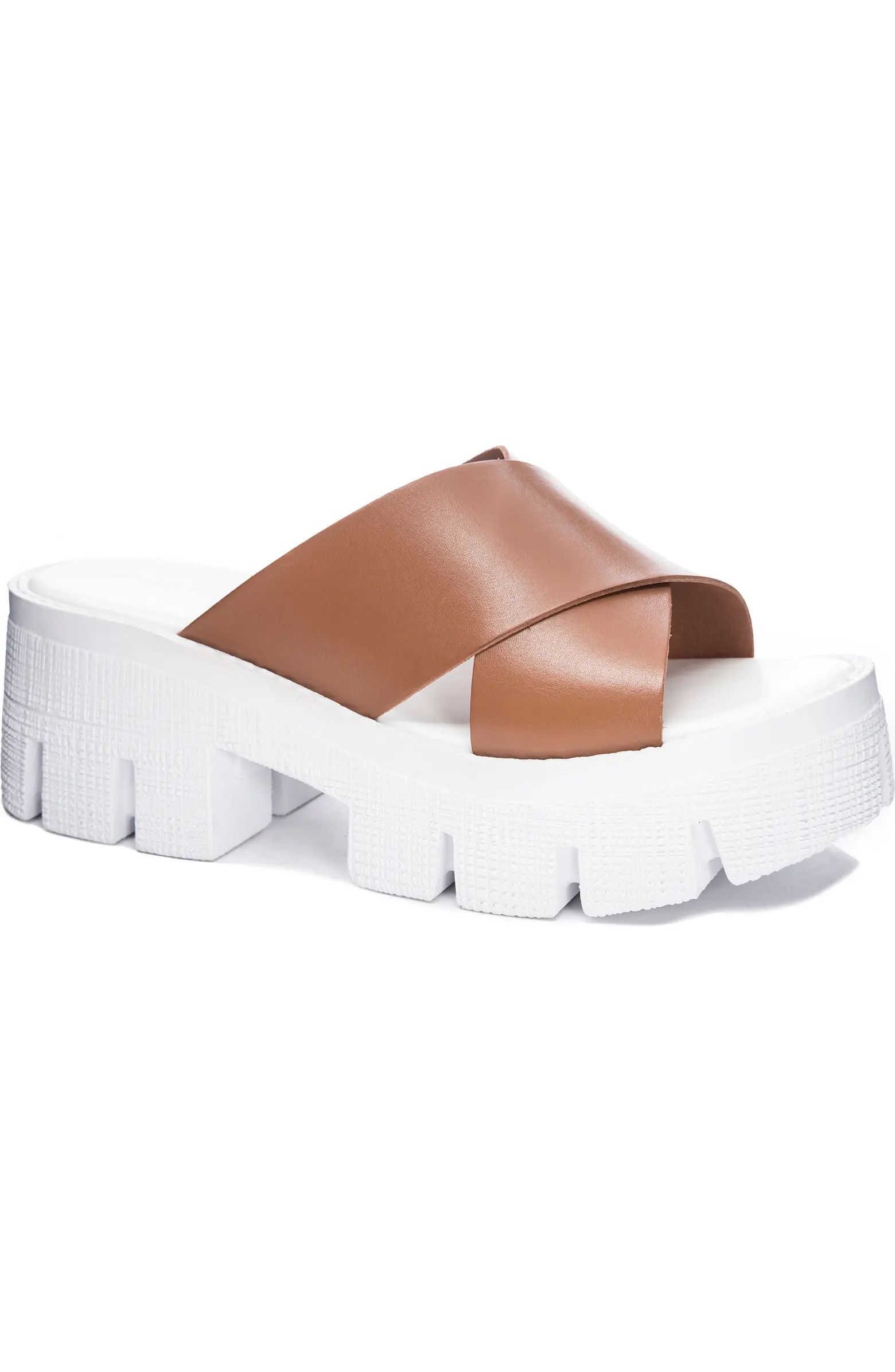 Lock Down Platform Slide Sandal (Women) | Nordstrom