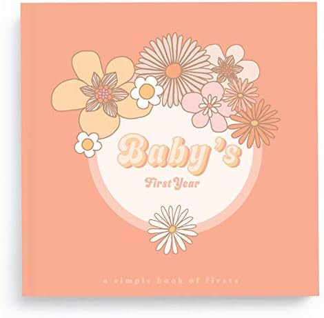 Baby Memory Book Flower Child Baby Books First Year Memory Book | Amazon (US)