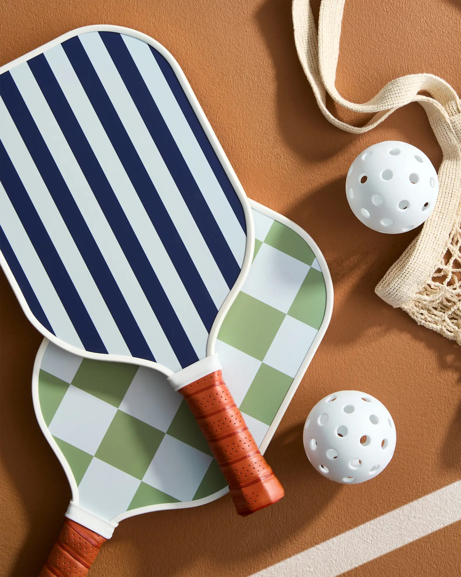 Four Paddle Pickleball Set in Navy/Sky Blue/Sage/Cantaloupe | Quince