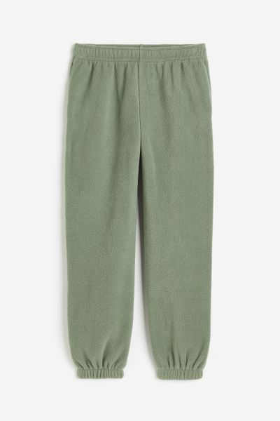 Fleece Joggers - Khaki green - Ladies | H&M US | H&M (US + CA)