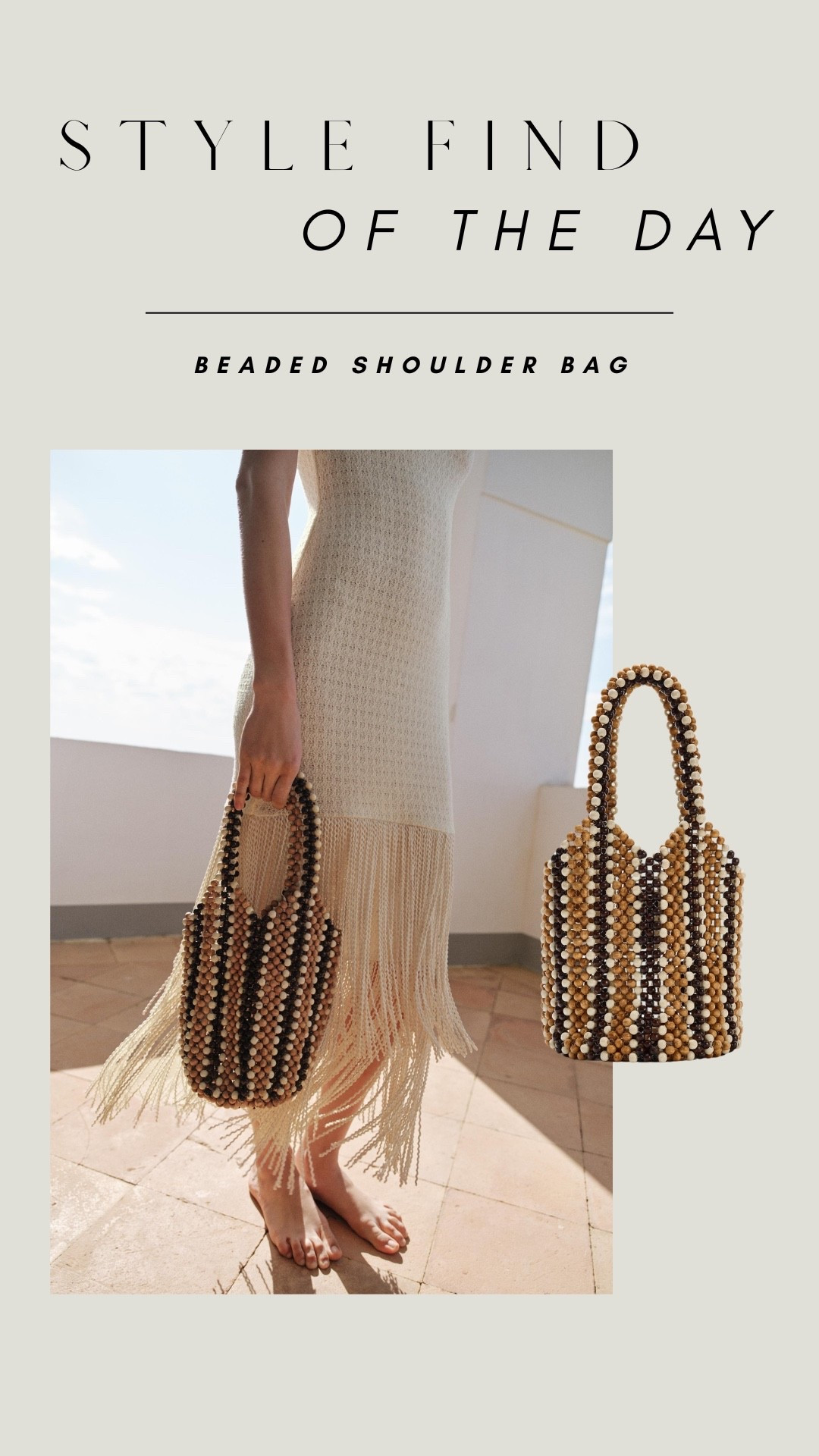 Style find of the day: beaded shoulder bag

#LTKsummer #LTKfestival #LTKbag