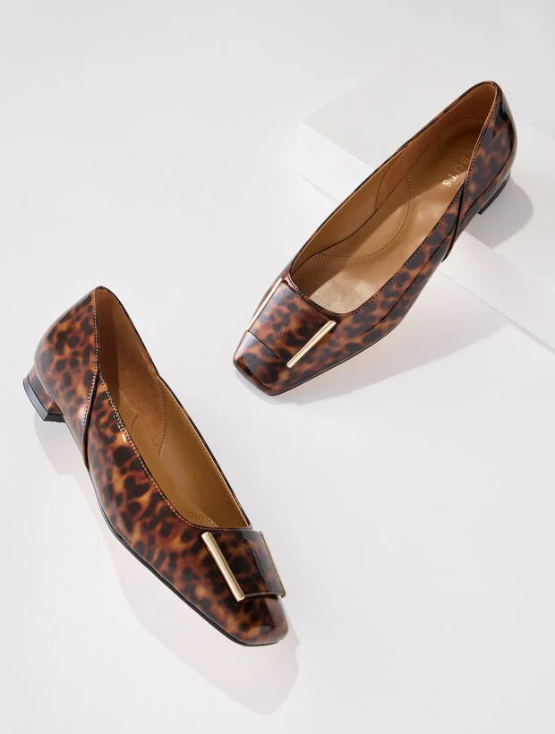 Sutton Ornament Flats - Tortoiseshell Patent | Talbots