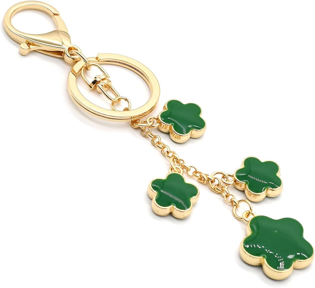 HOSBY Keychains for Womens, Bag Charm Flowers Car Key Chain Key Ring Pendant for Purse, Handbag B... | Amazon (US)