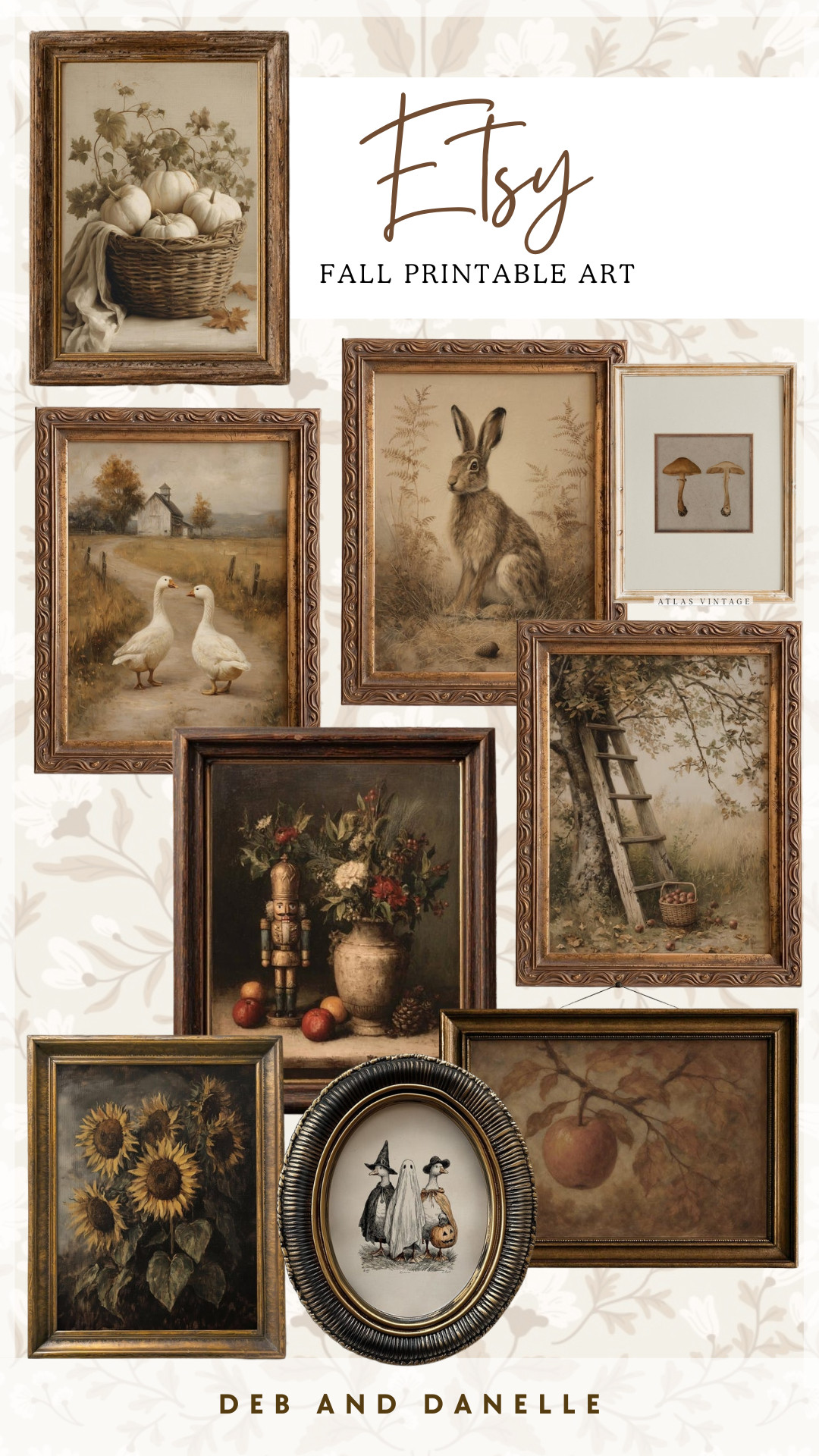 Here are some vintage-themed Fall digital downloads from Etsy that you can print for your own home.  

 #LTKSeasonal #LTKHome