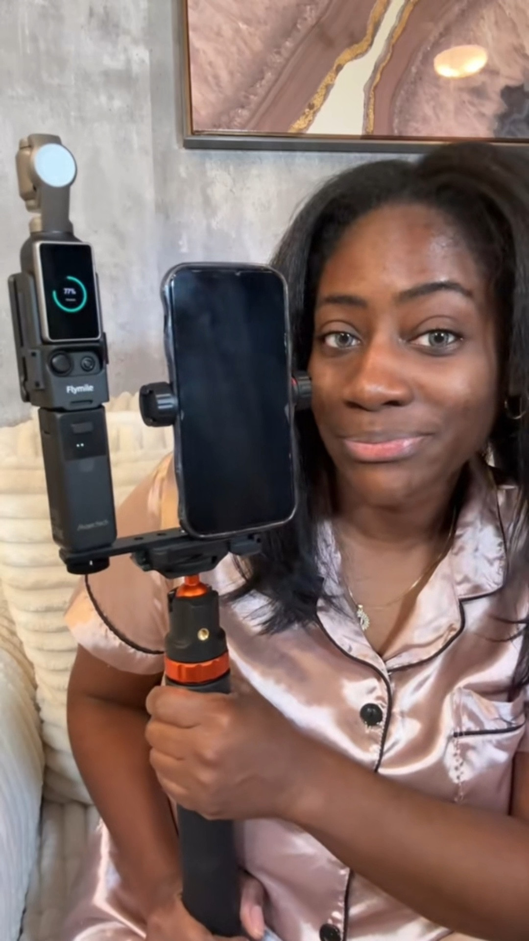 Steady shots in horizontal and vertical mode with this dual mount. Screw on a tripod or selfie stick in seconds. Stable filming for the perfect angles. 

#LTKvlog #LTKFindsUnder50 #LTKGiftGuide