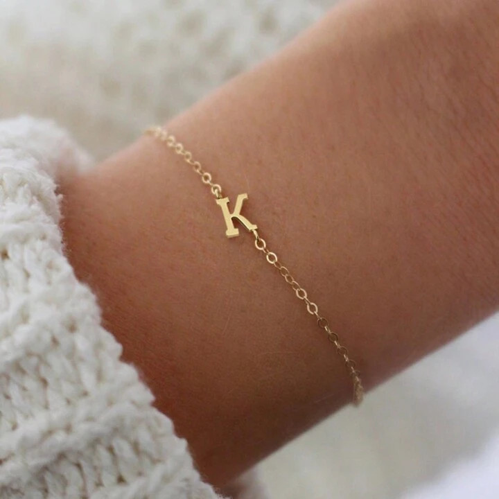 1pc New Simple Initial Stainless steel O-Chain Bracelet For Women Party | SHEIN