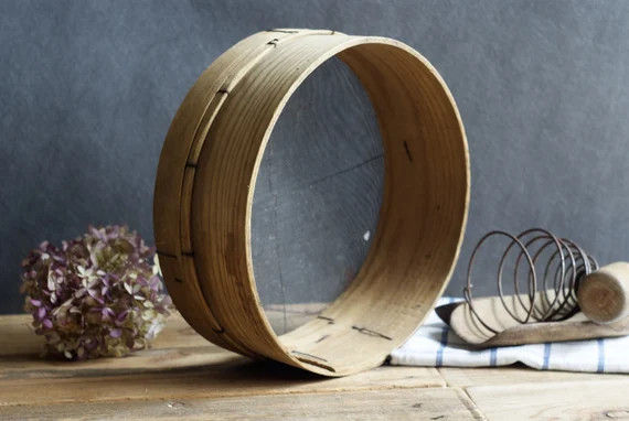 Antique grain sifter / flour sifter round bentwood sieve | Etsy | Etsy (CAD)