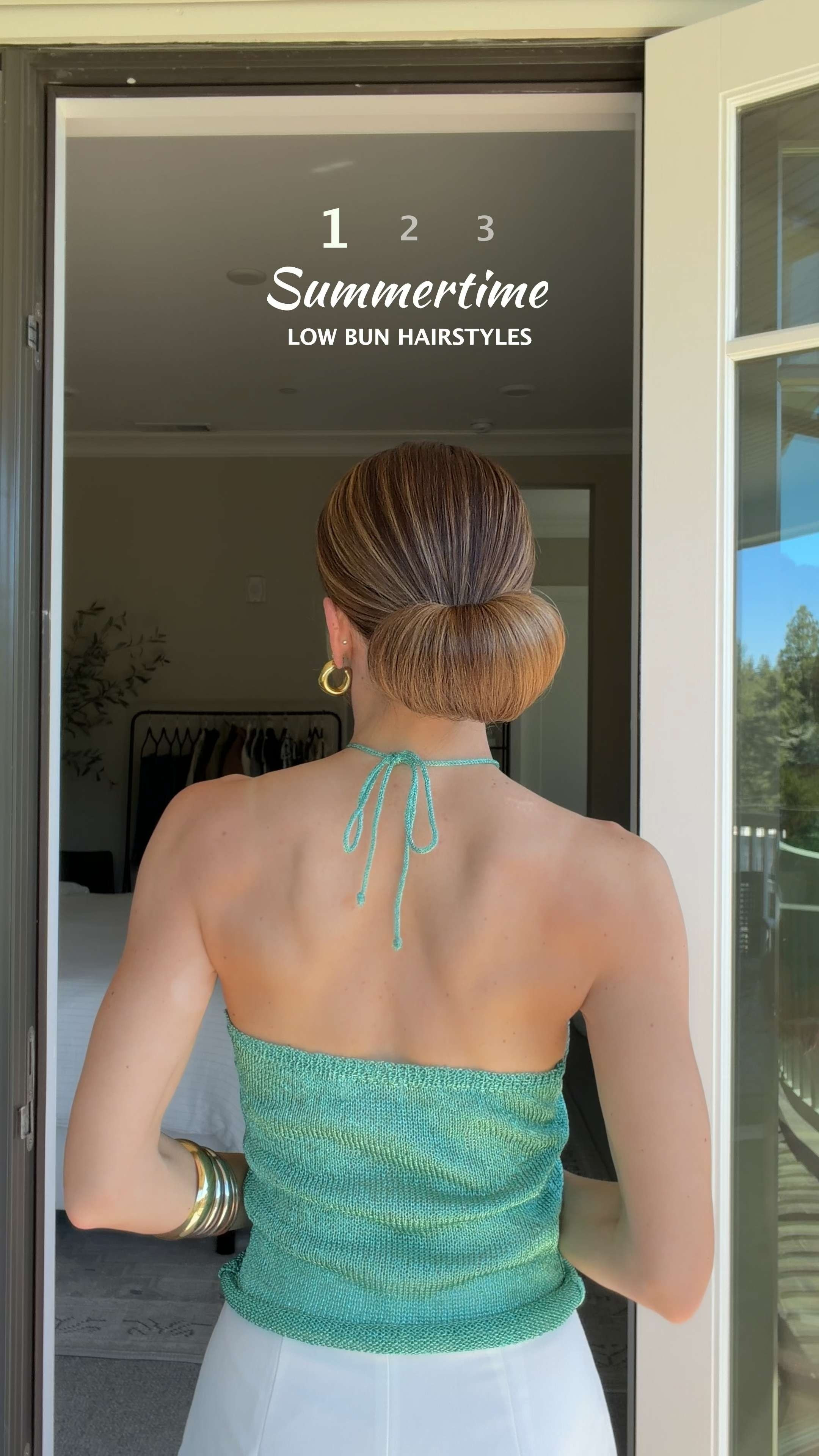 Low bun hairstyles to try this summer ☀️ 1, 2, or 3? 

 #LTKootd #LTKSeasonal #LTKBeauty