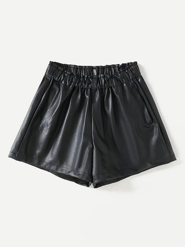 Kunstleder Shorts | SHEIN