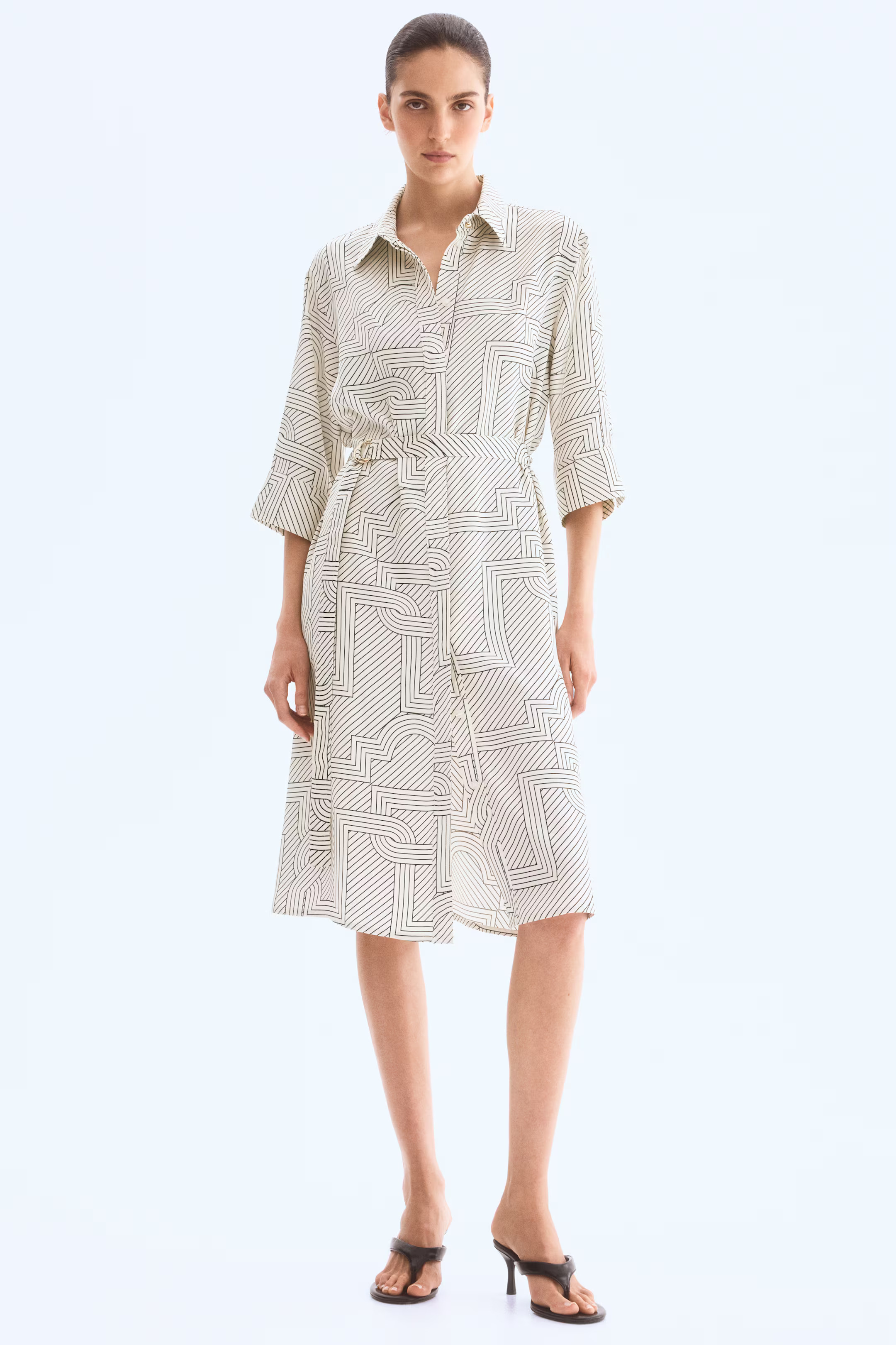 Shirt Dress with Belt | H&M (US + CA)